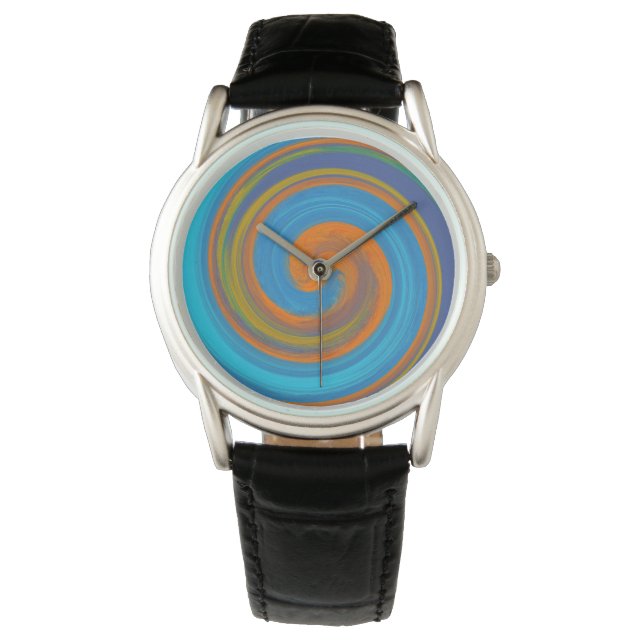 Modern Swirl Abstract Art #17 Watch (Front)