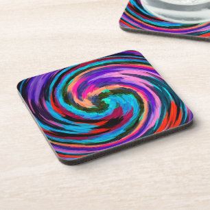 Modern Swirl Abstract Art #20 Coaster