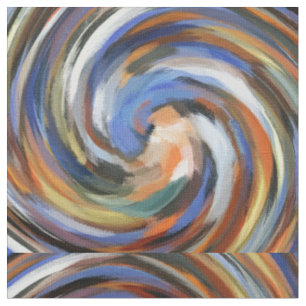Modern Swirl Abstract Art #37 Fabric