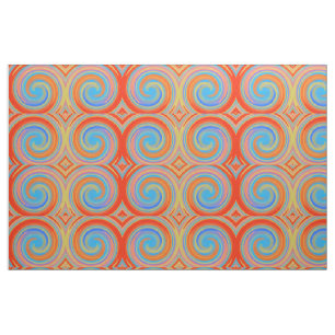 Modern Swirl Abstract Art #42 Fabric