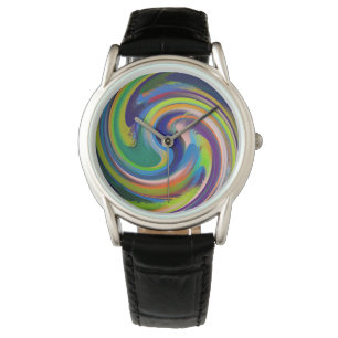 Modern Swirl Abstract Art #68 Watch