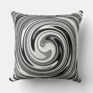 Modern Swirl Abstract Art #7 Throw Pillow