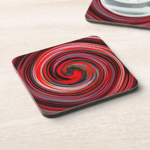Modern Swirl Abstract Art #8 Coaster
