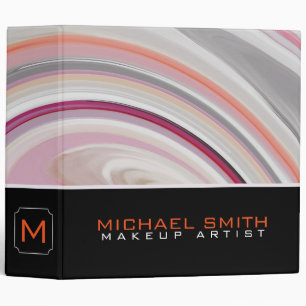 Modern Swirl Abstract Elegant Professional #11 Binder