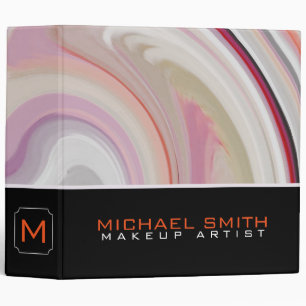 Modern Swirl Abstract Elegant Professional #12 Binder