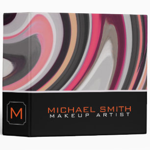 Modern Swirl Abstract Elegant Professional #14 Binder