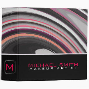 Modern Swirl Abstract Elegant Professional #15 Binder