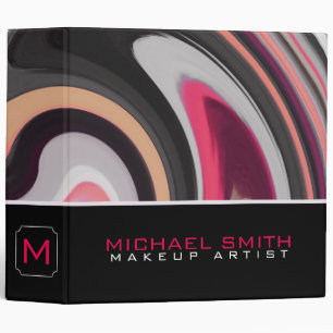 Modern Swirl Abstract Elegant Professional #16 Binder