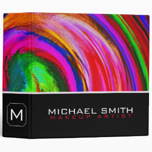 Modern Swirl Abstract Elegant Professional #33 Binder