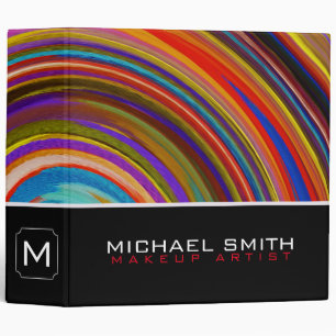 Modern Swirl Abstract Elegant Professional #36 Binder