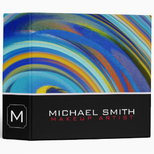 Modern Swirl Abstract Elegant Professional #37 Binder