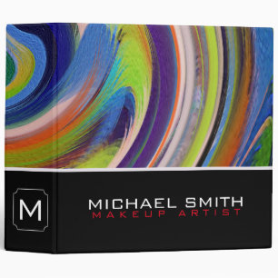 Modern Swirl Abstract Elegant Professional #38 Binder
