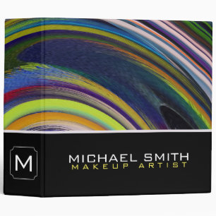 Modern Swirl Abstract Elegant Professional #39 Binder