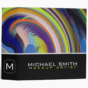 Modern Swirl Abstract Elegant Professional #40 Binder