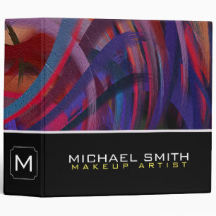 Modern Swirl Abstract Elegant Professional #41 Binder