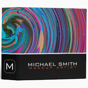 Modern Swirl Abstract Elegant Professional #46 Binder