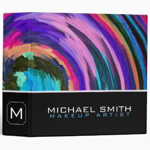 Modern Swirl Abstract Elegant Professional #49 Binder