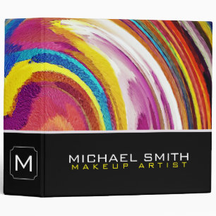 Modern Swirl Abstract Elegant Professional #68 Binder