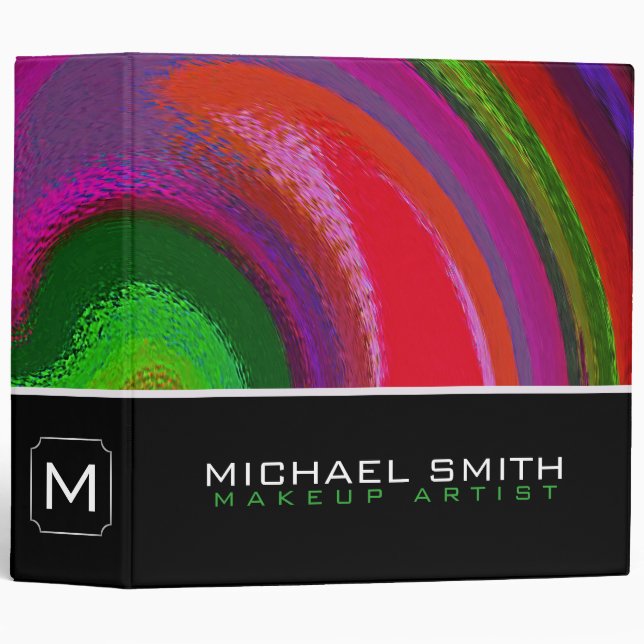 Modern Swirl Abstract Elegant Professional #74 Binder (Front/Spine)