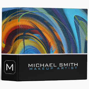 Modern Swirl Abstract Elegant Professional #75 Binder