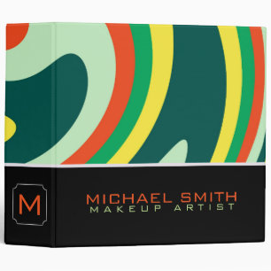 Modern Swirl Abstract Elegant Professional #7 Binder
