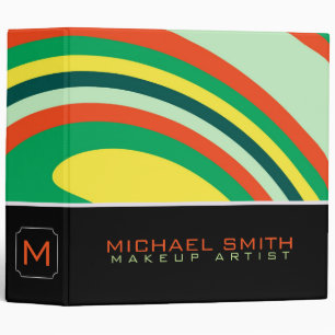 Modern Swirl Abstract Elegant Professional #8 Binder