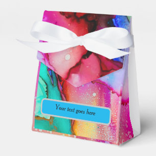 Modern swirl art favour box - personalisable
