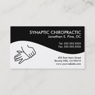 Modern Swirl Chiropractic Business Cards