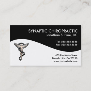 Modern Swirl Chiropractic Business Cards