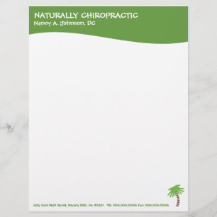 Modern Swirl Chiropractic Letterhead