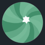 Modern Swirl Star of David Bar Bar Mitzvah Custom Classic Round Sticker<br><div class="desc">Perfect sticker for a bat mitzvah, bar mitzvah or other Jewish celebration! Hand made art for you. FULLY CUSTOMIZABLE! Click "edit using design tool" to add text and adjust the fonts, colours and placements. THANK YOU FOR SUPPORTING INDEPENDENT ARTISTS! All artwork and designs are created by me. I love to...</div>