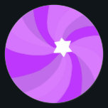 Modern Swirl Star of David Bar Bar Mitzvah Custom Classic Round Sticker<br><div class="desc">Perfect sticker for a bat mitzvah, bar mitzvah or other Jewish celebration! Hand made art for you. FULLY CUSTOMIZABLE! Click "edit using design tool" to add text and adjust the fonts, colours and placements. THANK YOU FOR SUPPORTING INDEPENDENT ARTISTS! All artwork and designs are created by me. I love to...</div>