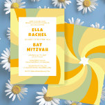 Modern Swirl Star of David Custom Bar Bat Mitzvah Invitation<br><div class="desc">Perfect card to announce a bat mitzvah, bar mitzvah or other Jewish celebration! Hand made art for you. FULLY CUSTOMIZABLE! Click on “Personalize” above to edit the text. Click "edit using design tool" to adjust the fonts, colours and placements and to delete the back side design if you prefer (I...</div>