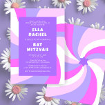 Modern Swirl Star of David Custom Bar Bat Mitzvah Invitation<br><div class="desc">Perfect card to announce a bat mitzvah, bar mitzvah or other Jewish celebration! Hand made art for you. FULLY CUSTOMIZABLE! Click on “Personalize” above to edit the text. Click "edit using design tool" to adjust the fonts, colours and placements and to delete the back side design if you prefer (I...</div>