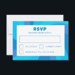 Modern Swirl Star of David Custom Bar Bat Mitzvah RSVP Card<br><div class="desc">Perfect RSVP card for a bat mitzvah, bar mitzvah or other Jewish celebration! Hand made art for you. FULLY CUSTOMIZABLE! Click on “Personalize” above to edit the text. Click "edit using design tool" to adjust the fonts, colours and placements and to delete the back side design if you prefer. Also...</div>