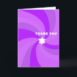 Modern Swirl Star of David Custom Bar Bat Mitzvah Thank You Card<br><div class="desc">Perfect thank you card to send after a bat mitzvah, bar mitzvah or other Jewish celebration! Hand made art for you. FULLY CUSTOMIZABLE! Click on “Personalize” above to edit the text. Click "edit using design tool" to adjust the fonts, colours and placements and to add an inside design if you...</div>