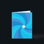 Modern Swirl Star of David Custom Bar Bat Mitzvah Thank You Card<br><div class="desc">Perfect thank you card to send after a bat mitzvah, bar mitzvah or other Jewish celebration! Hand made art for you. FULLY CUSTOMIZABLE! Click on “Personalize” above to edit the text. Click "edit using design tool" to adjust the fonts, colours and placements and to delete the inside design if you...</div>