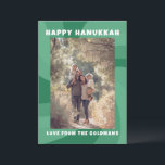Modern Swirl Star of David HAPPY HANUKKAH CUSTOM Holiday Card<br><div class="desc">Perfect card to send for a Jewish celebration! Hand made art for you. FULLY CUSTOMIZABLE! Click on “Personalize” above to edit the text and add a photo. Click "edit using design tool" to adjust the fonts, colours and placements. Design is also available as digital download to send instantly and save...</div>