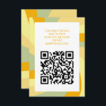 Modern Swirl Star of David QR Code Bar Bat Mitzvah Enclosure Card<br><div class="desc">Perfect enclosure or RSVP card for a bat mitzvah, bar mitzvah or other Jewish celebration! Hand made art for you. FULLY CUSTOMIZABLE! Click on “Personalize” above to edit the text and add your link to the QR code. Click "edit using design tool" to adjust the fonts, colours and placements and...</div>