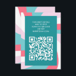 Modern Swirl Star of David QR Code Bar Bat Mitzvah Enclosure Card<br><div class="desc">Perfect enclosure or RSVP card for a bat mitzvah, bar mitzvah or other Jewish celebration! Hand made art for you. FULLY CUSTOMIZABLE! Click on “Personalize” above to edit the text and add your link to the QR code. Click "edit using design tool" to adjust the fonts, colours and placements and...</div>
