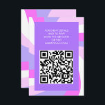 Modern Swirl Star of David QR Code Bar Bat Mitzvah Enclosure Card<br><div class="desc">Perfect enclosure or RSVP card for a bat mitzvah, bar mitzvah or other Jewish celebration! Hand made art for you. FULLY CUSTOMIZABLE! Click on “Personalize” above to edit the text and add your link to the QR code. Click "edit using design tool" to adjust the fonts, colours and placements and...</div>