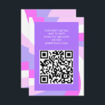 Modern Swirl Star of David QR Code Bar Bat Mitzvah Enclosure Card<br><div class="desc">Perfect enclosure or RSVP card for a bat mitzvah, bar mitzvah or other Jewish celebration! Hand made art for you. FULLY CUSTOMIZABLE! Click on “Personalize” above to edit the text and add your link to the QR code. Click "edit using design tool" to adjust the fonts, colours and placements and...</div>