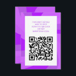 Modern Swirl Star of David QR Code Bar Bat Mitzvah Enclosure Card<br><div class="desc">Perfect enclosure or RSVP card for a bat mitzvah, bar mitzvah or other Jewish celebration! Hand made art for you. FULLY CUSTOMIZABLE! Click on “Personalize” above to edit the text and add your link to the QR code. Click "edit using design tool" to adjust the fonts, colours and placements and...</div>