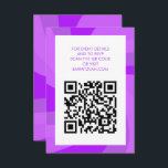 Modern Swirl Star of David QR Code Bar Bat Mitzvah Enclosure Card<br><div class="desc">Perfect enclosure or RSVP card for a bat mitzvah, bar mitzvah or other Jewish celebration! Hand made art for you. FULLY CUSTOMIZABLE! Click on “Personalize” above to edit the text and add your link to the QR code. Click "edit using design tool" to adjust the fonts, colours and placements and...</div>