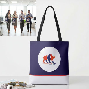 Modern symbol minimalist tote bag