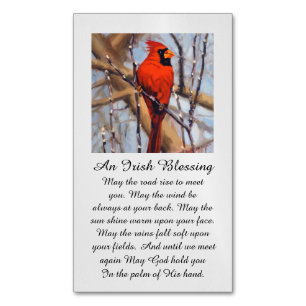Modern Sympathy Card with Cardinal Bird