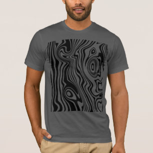 Modern T-Shirt Pattern Waves - Choose Colour