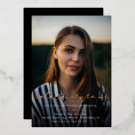 Modern Talk Thirty to Me Script 30th Birthday<br><div class="desc">Modern Talk Thirty to Me Script 30th Birthday Foil Invitation</div>