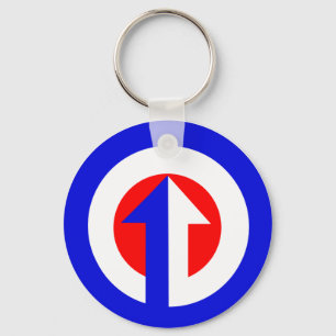Modern Target & Arrow Keychain