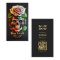 Modern Tattoo Artist Skull Monogram Black Gold